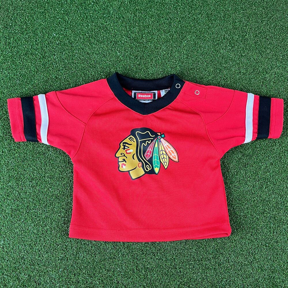 Vintage 90s Y2K Chicago Blackhawks Reebok NHL Infant Hockey Jersey Red Size 12M